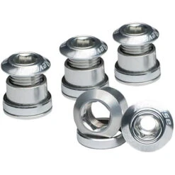 Reverse Chainring Bolt Set Boulons De Plateaux - 7mm - Argent