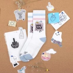 Chaussettes American Socks You Suck - Mid High -Magasin De Vélos chaussettes american socks you suck mid high 4