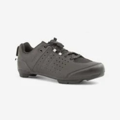 CHAUSSURES VELO GRAVEL ET ROUTE A LACETS SPD GRVL 500 NOIRE