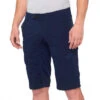 100% Short RIDECAMP Navy -Magasin De Vélos short ridecamp navy