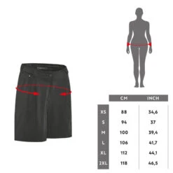 Rockrider SHORT VELO VTT EXPL 500 FEMME BEIGE -Magasin De Vélos short velo vtt expl 500 femme beige 5