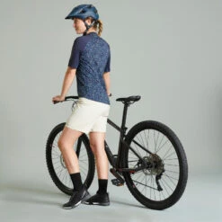 Rockrider SHORT VELO VTT EXPL 500 FEMME BEIGE -Magasin De Vélos short velo vtt expl 500 femme beige 6