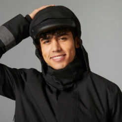 BTWIN VESTE PLUIE CHAUDE VELO VILLE VISIBILITE NUIT 540 HOMME NOIR -Magasin De Vélos veste pluie chaude velo ville visibilite nuit 540 homme noir 4